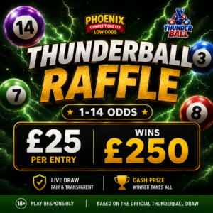 Thunder ball 1-14 £25 cash game